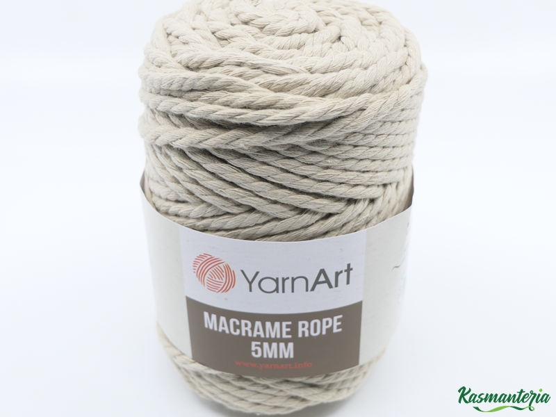 Macrame Rope 5mm - jasny naturalny